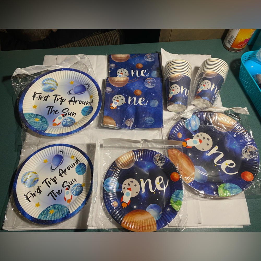 First trip around the Sun birthday set